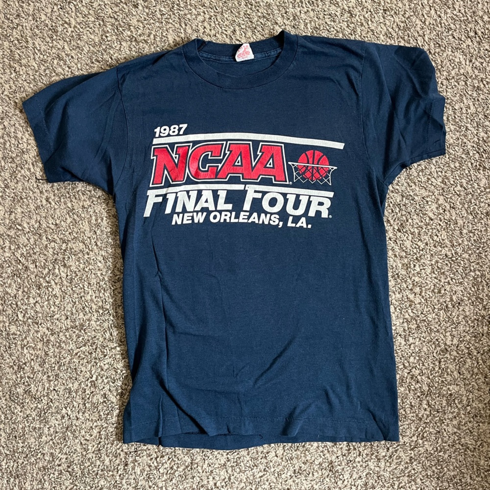 Vintage 1987 Final Four NCAA basketball tee
